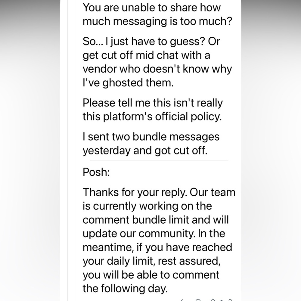 YOU HAVE REACHED YOUR MAXIMUM BUNDLE COMMENTS FOR DAY… ANYONE ELSE ANNOYED? Pics - Picture 4 of 14